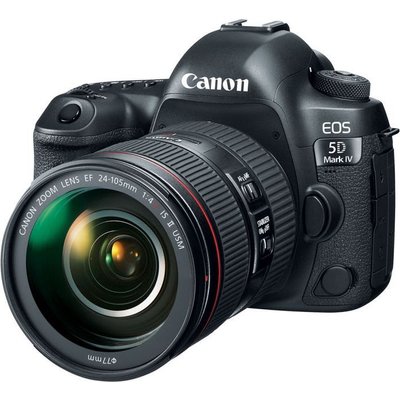 Canon EOS 5D Mark IV Digital SLR Camera with EF 24-105mm f4 L IS USM II Lens (30.4MP)(Black)